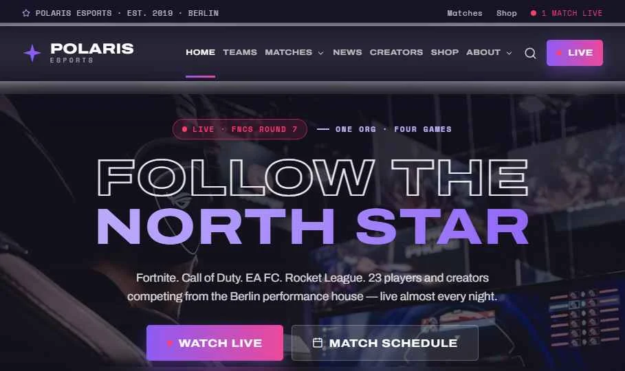 Polaris demo — home page